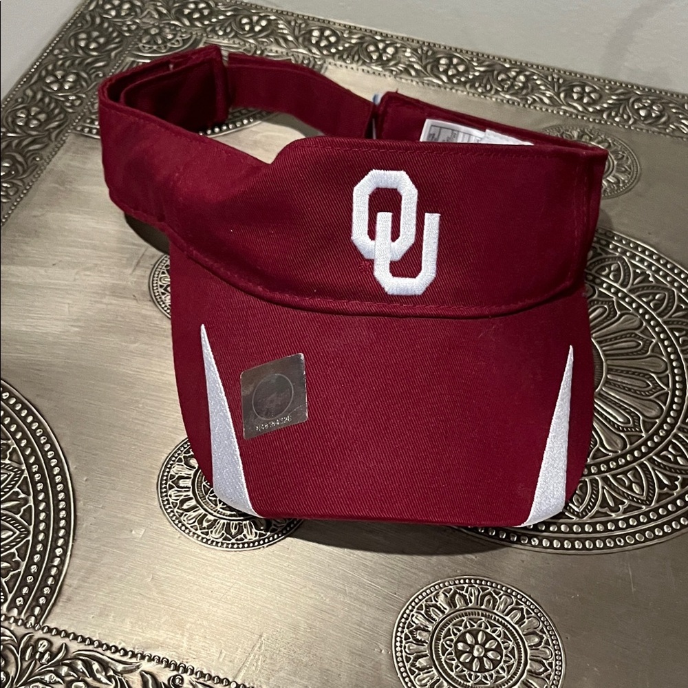 Top of the World Crimson Visor with White Embroidery